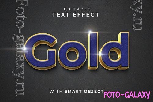 PSD gold text effect with smart object