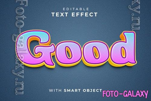 PSD colorful text effect with smart object