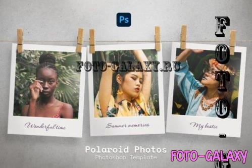 Polaroid Photos on Clothespins - 16531682