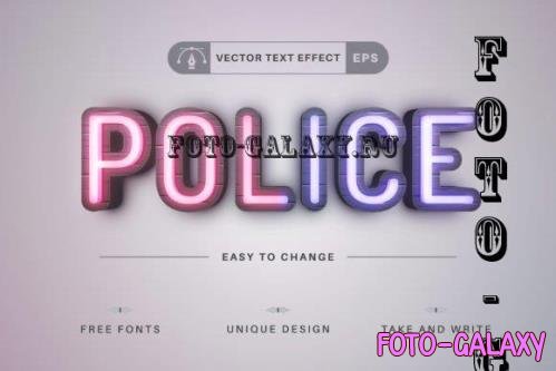 Police - Editable Text Effect - 16534033