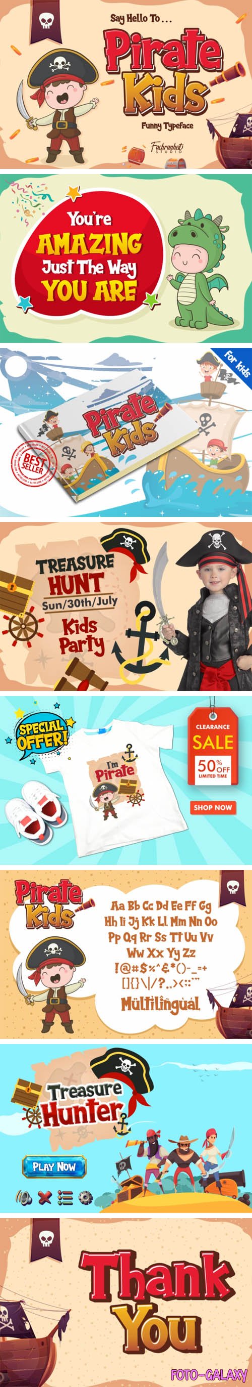 Pirate Kids Typeface