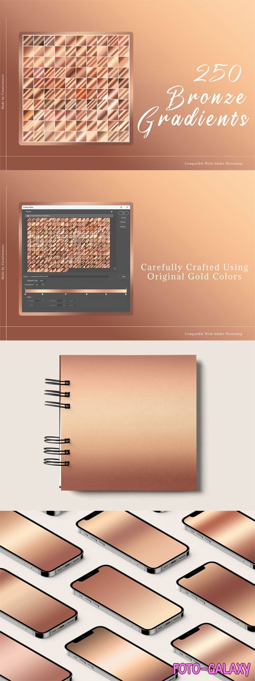 Bronze Gradients for Photoshop