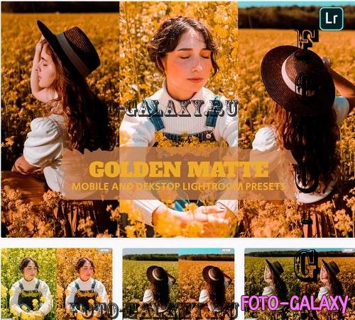 Golden Matte Lightroom Presets Dekstop and Mobile - 8B3PQ3Q