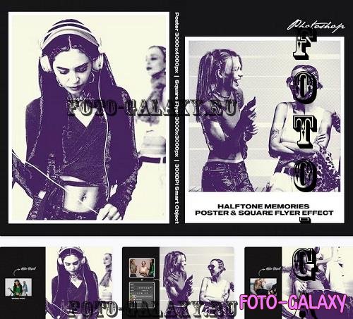 Halftone Memories Square and Poster Effect - UPMVJ9F