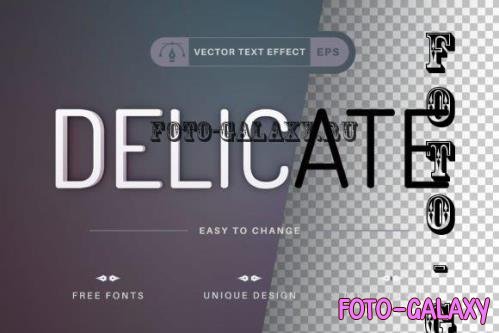 Delicate - Editable Text Effect - 17632053