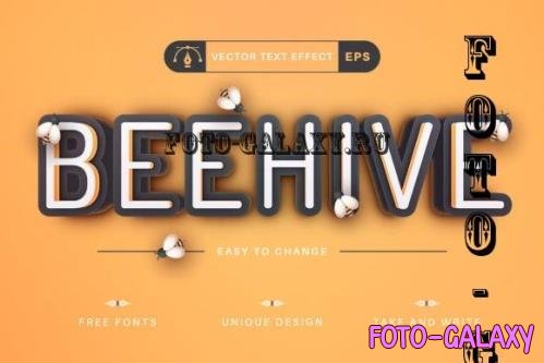 Beehive - Editable Text Effect - 17638126