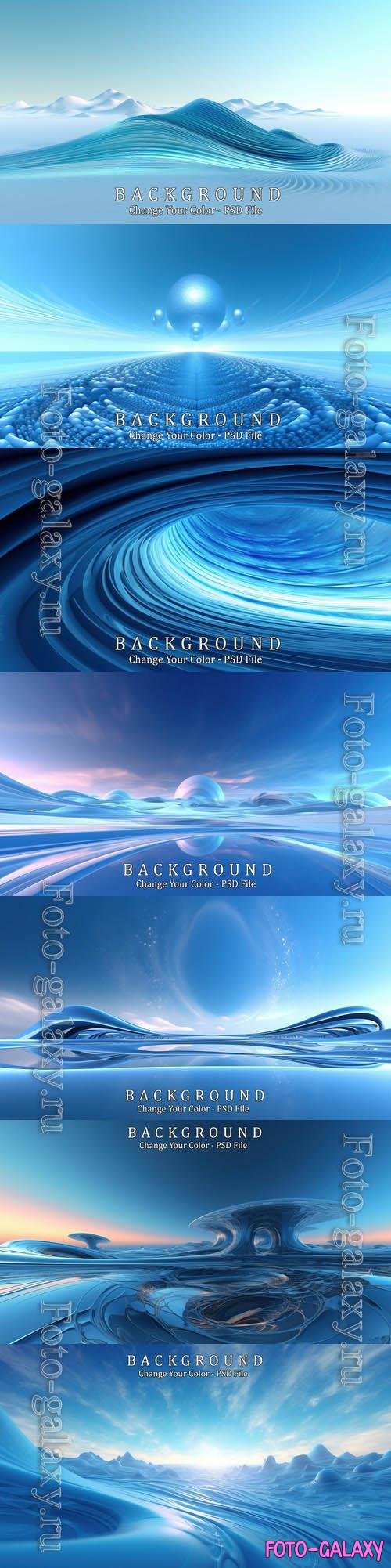 PSD abstract futuristic background