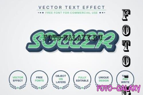 Retro Soccer - Editable Text Effect - 17675628