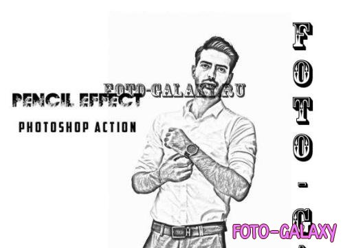 Pencil Effect Photoshop Action - 17677349