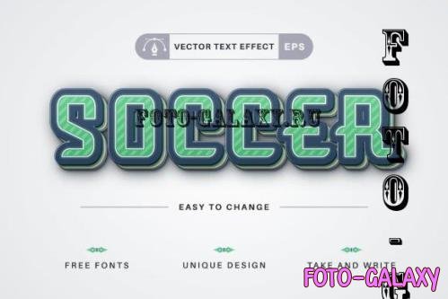 3D Soccer - Editable Text Effect - 17677153