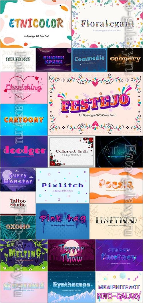 25 fonts for photoshop collection