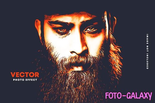 Vector Portrait Photo Effect for Photoshop