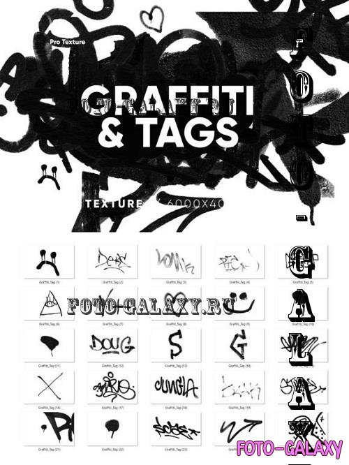 25 Graffiti & Tags Texture HQ - 17648898