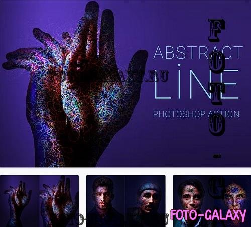 Abstract Line Photoshop Action - Q36DNTB