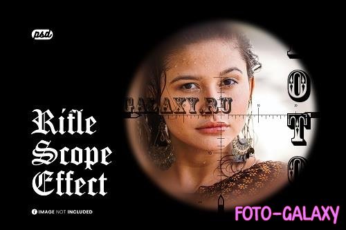 Rifle Scope Photo Effect - E2XN7QT