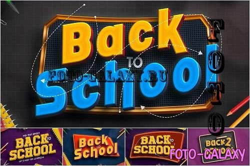 Back to School 3d Text Effect Style - HYUL5WS