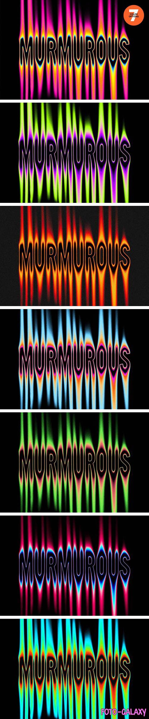 Murmurous - Acid Melting Text Effect for Photoshop