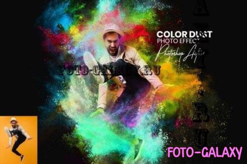 Color Dust Photoshop Actions - 13419811