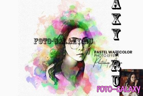 Pastel Watercolor Photoshop Action - 13427226