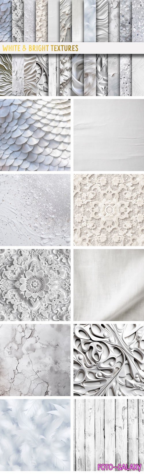 Bright White Textures Collection