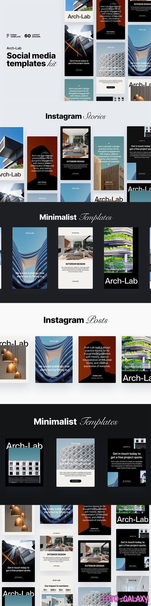 Arch-Lab Social Media Templates Kit v1.1 for Figma