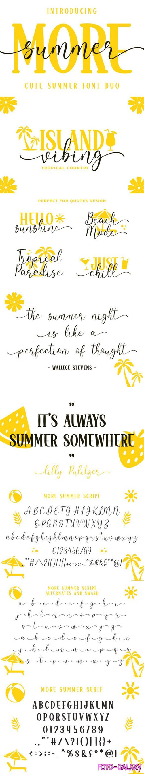 More Summer Font Duo