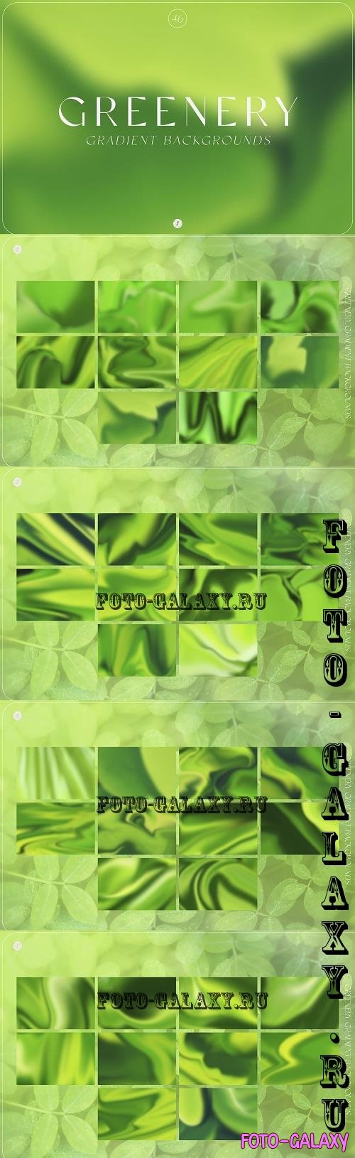 Greenery Gradient Backgrounds - 13456209