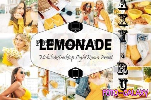10 Lemonade Mobile & Desktop Lightroom Presets, Warm Lemon - 2629827