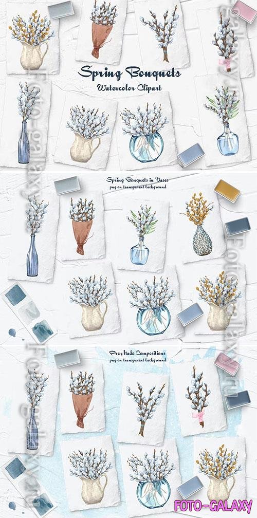 Spring Bouquets clipart [PNG]