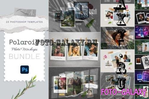 Polaroid Photo Templates Bundle - 21342886