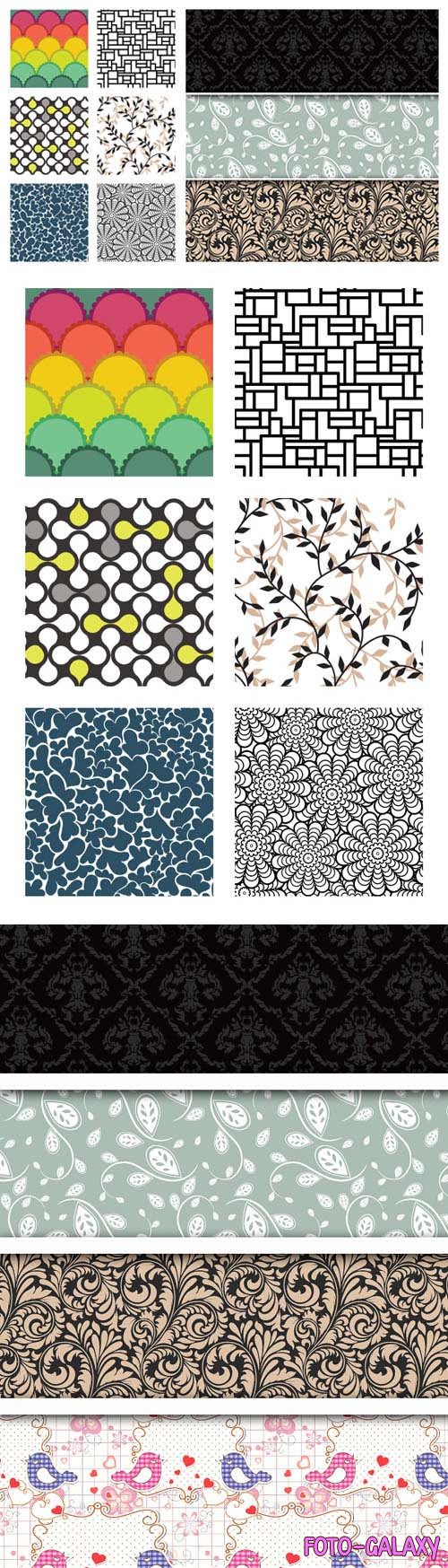 Geometric Patterns Vector Templates Collection