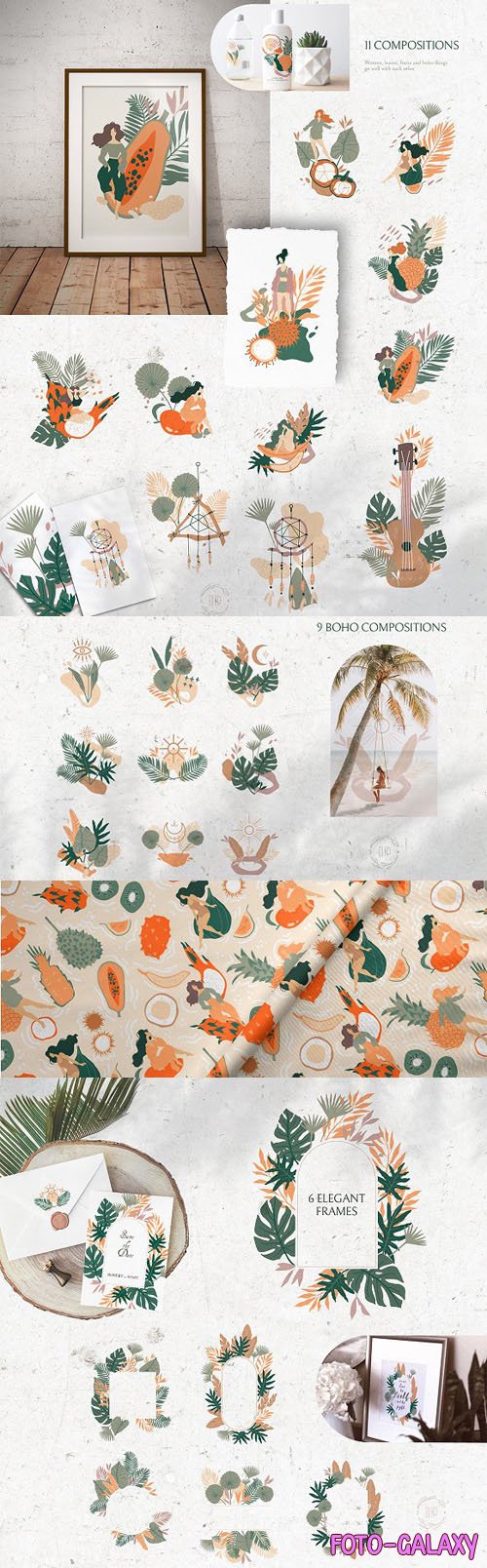 Gentle Tropics Graphic Kit