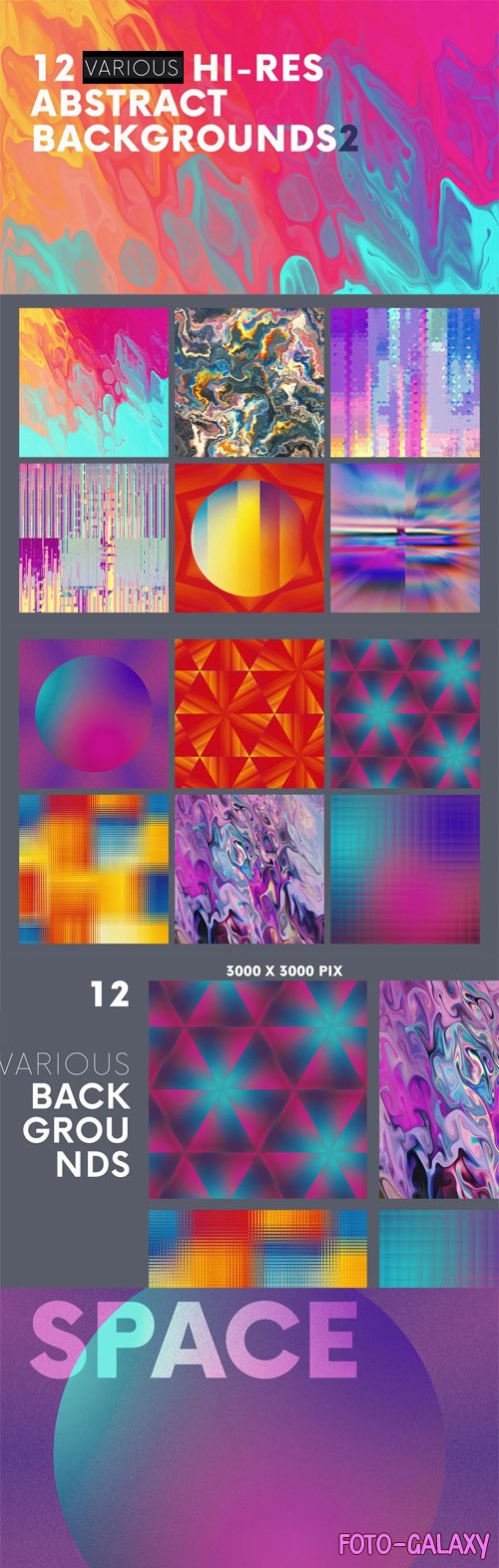 12 Hi-Res Abstract Overlays for Photoshop