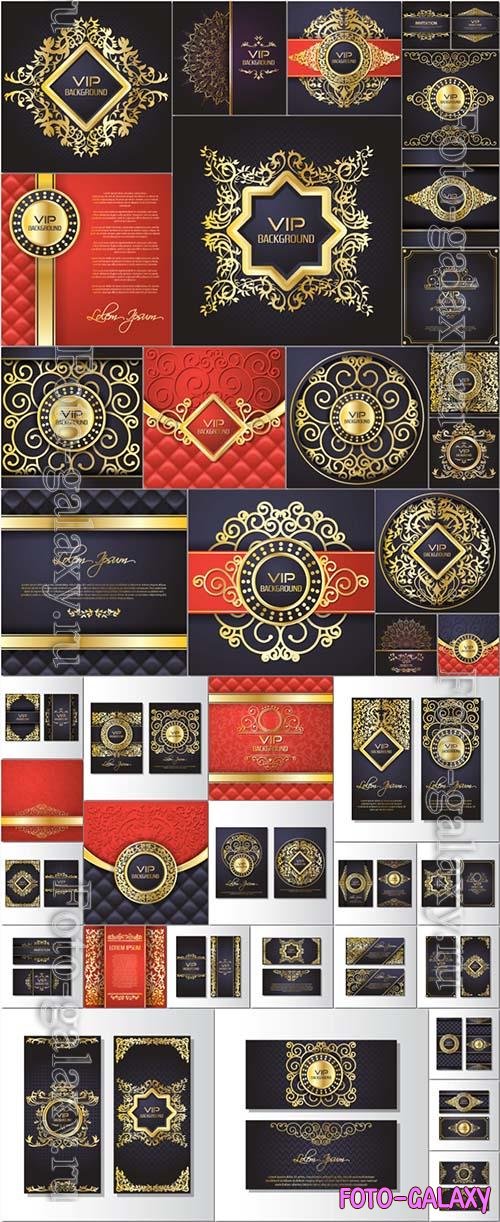 41 Luxury backgrounds and cards collection in vector