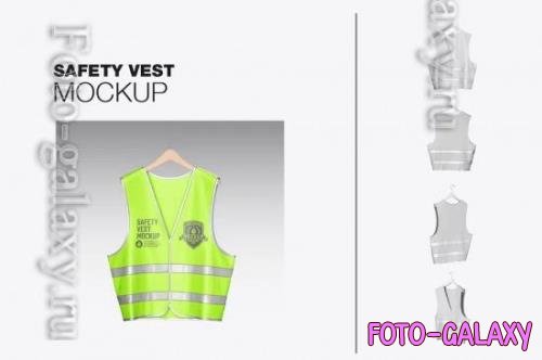Safety Vest with Hanger Mockup