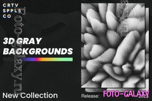 CreativeMarket - 3d Gray Backgrounds V2 - 21336448