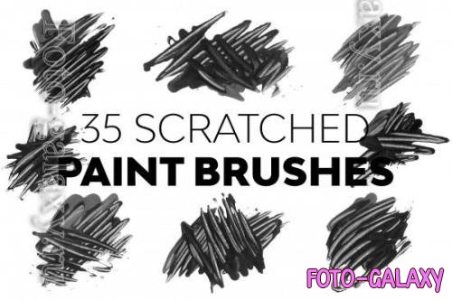 CreativeMarket - Scratched Paint Brushes - 21322652