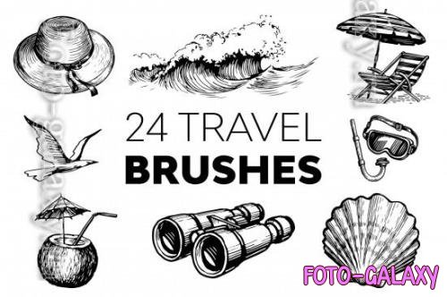 CreativeMarket - Travel Brushes - 17639488
