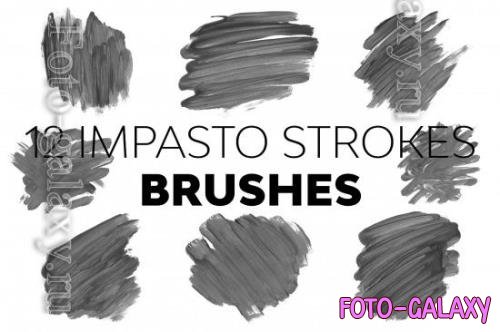 CreativeMarket - Impasto Strokes Brushes - 21322646