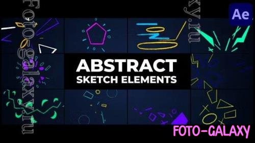 Videohive - Abstract Sketch Elements After Effects - 46148377