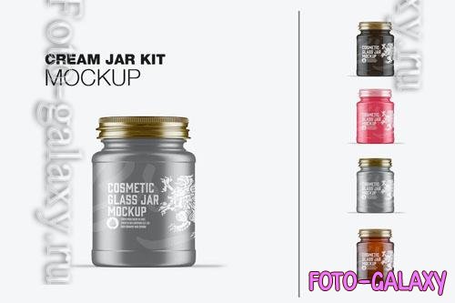 Set Cosmetic Jars Mockup - ZA4KBRQ