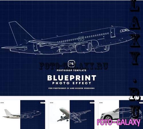 Blueprint Photo Effect - Y2FLH9Y