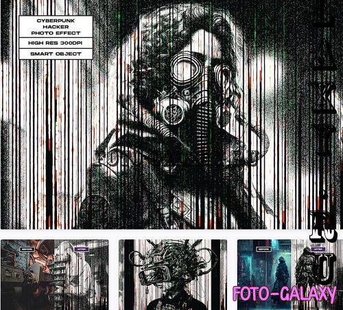 Cyberpunk Hacker Photo Effect - E6LBRTM
