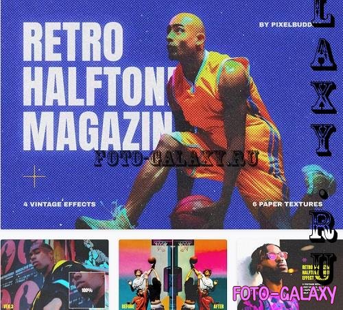 Retro Magazine Halftone Photo Effect - 25412654