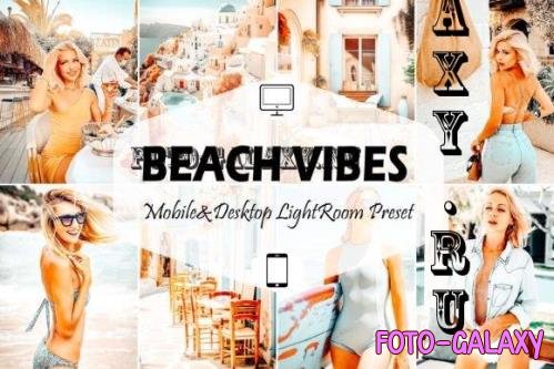 10 Beach Vibes Mobile & Desktop Lightroom Presets, Orange - 2656263