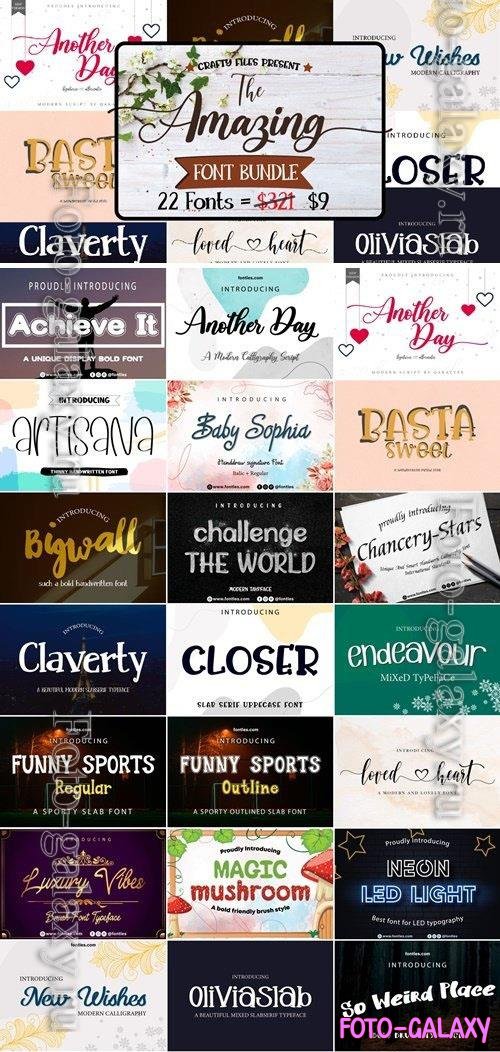 The Amazing Fonts Bundle 8638050