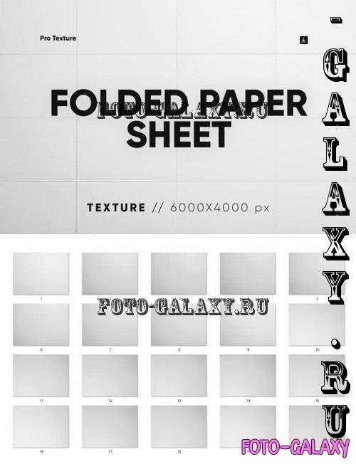 20 Folded Paper Texture HQ - 25432565