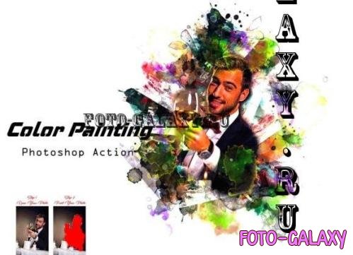 Color Painting Photoshop Action - 25433802