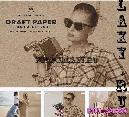 Craft Paper Photo Effect - 8H56ESG