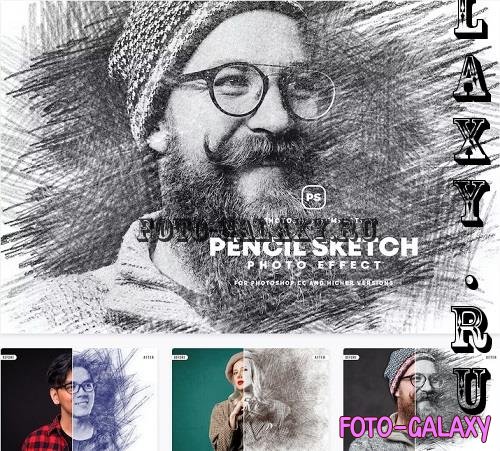 Pencil Sketch Photo Effect - 46573272